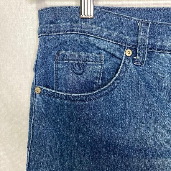 Gloria Vanderbilt Size 12 Anamda Straight Blue Jeans - Picture 4 of 7